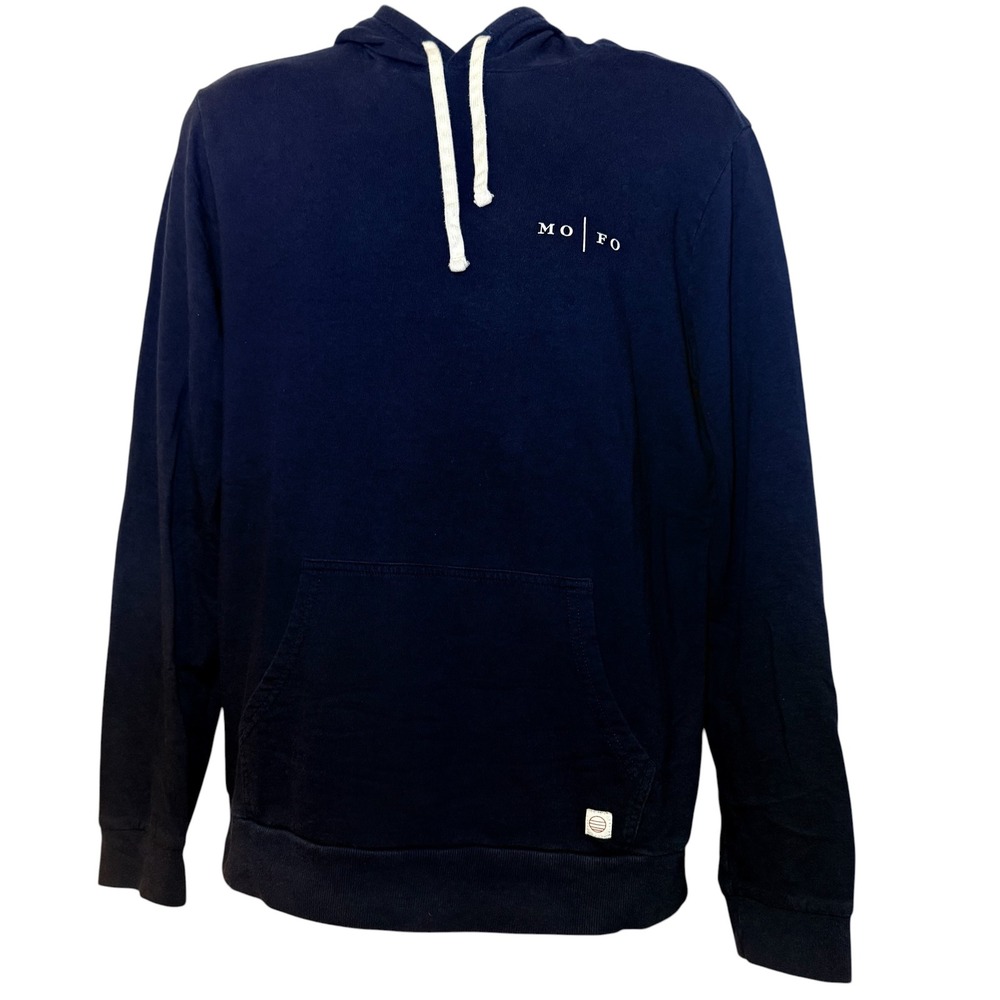 Marine Layer Mens M Navy Blue‎ Sunset Pullover Hoodie MO FO Summer Program 2021
